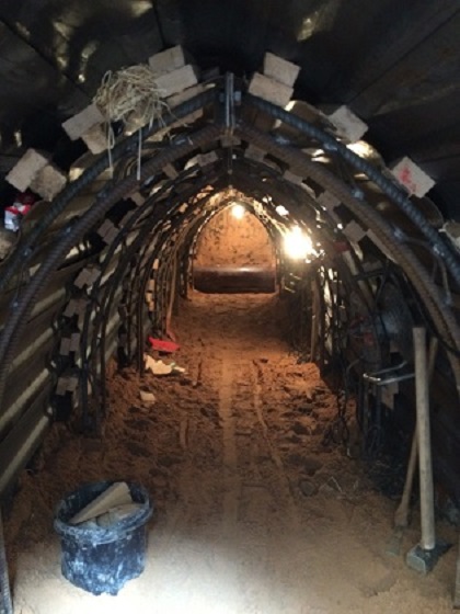 Tunnelbau Stollen